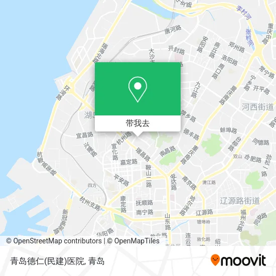 青岛德仁(民建)医院地图