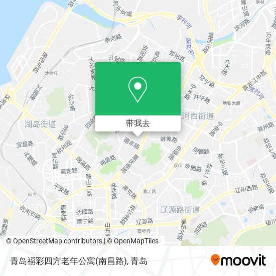 青岛福彩四方老年公寓(南昌路)地图