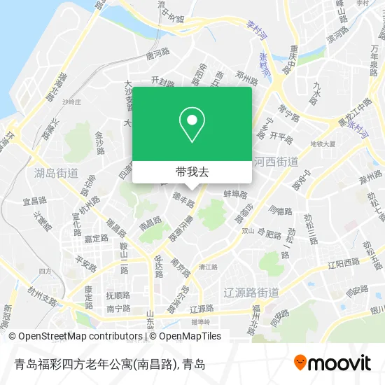 青岛福彩四方老年公寓(南昌路)地图