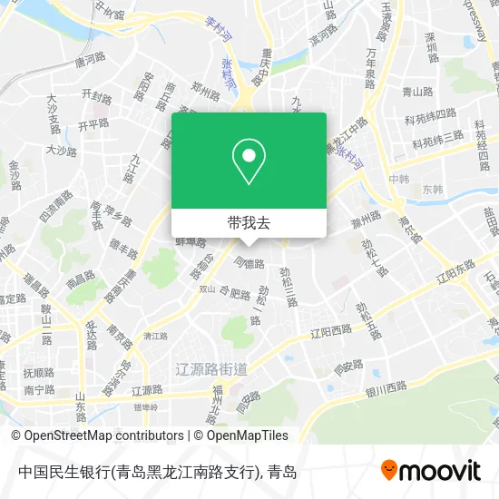 中国民生银行(青岛黑龙江南路支行)地图