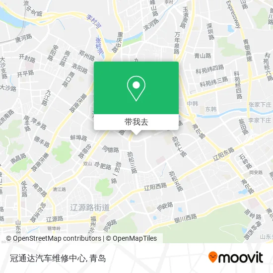 冠通达汽车维修中心地图