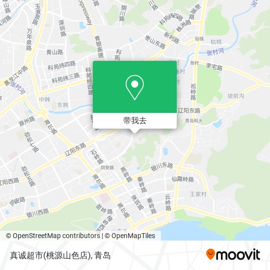真诚超市(桃源山色店)地图