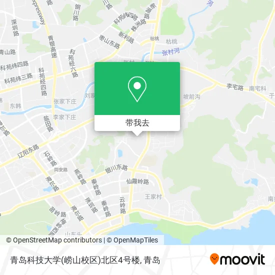 青岛科技大学(崂山校区)北区4号楼地图