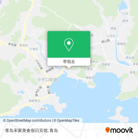 青岛宋家美食假日宾馆地图
