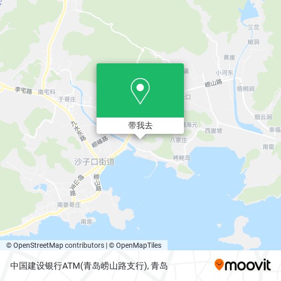 中国建设银行ATM(青岛崂山路支行)地图