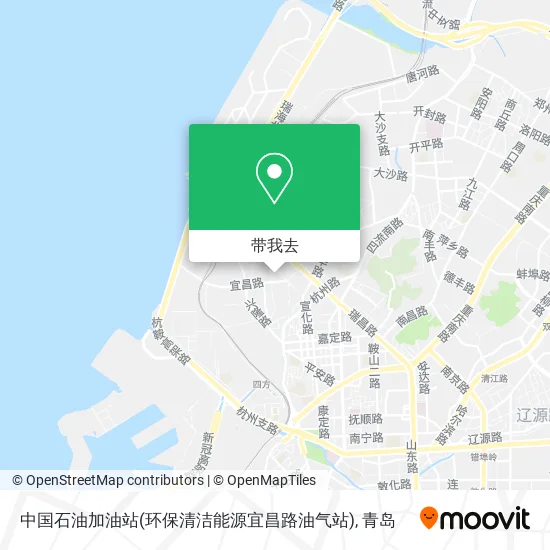 中国石油加油站(环保清洁能源宜昌路油气站)地图