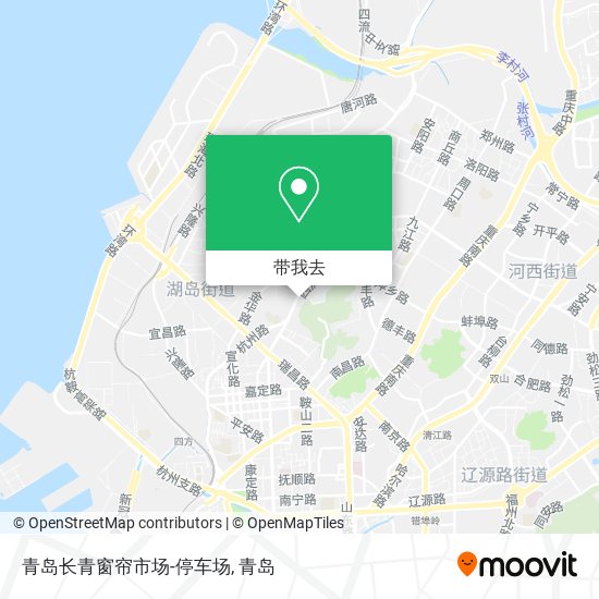 青岛长青窗帘市场-停车场地图