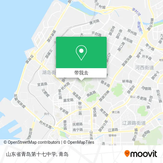 山东省青岛第十七中学地图