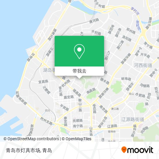 青岛市灯具市场地图