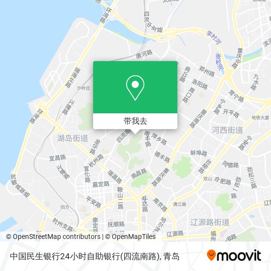 中国民生银行24小时自助银行(四流南路)地图