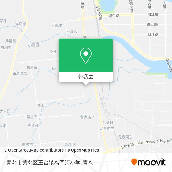 青岛市黄岛区王台镇岛耳河小学地图