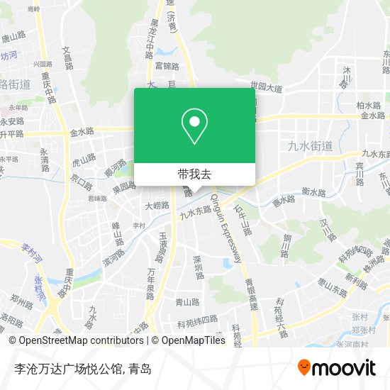 李沧万达广场悦公馆地图