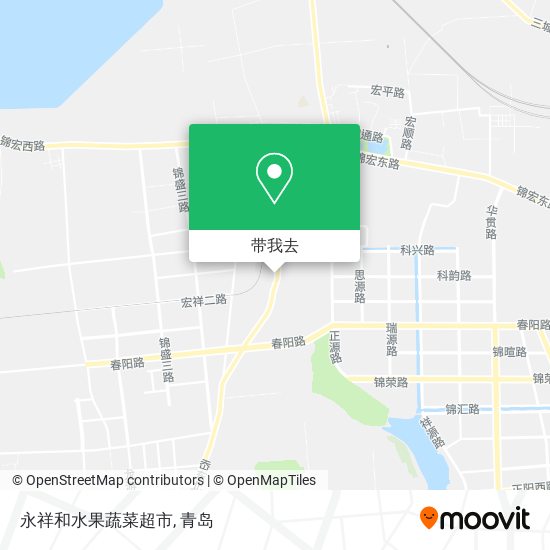永祥和水果蔬菜超市地图