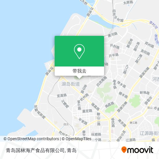 青岛国林海产食品有限公司地图