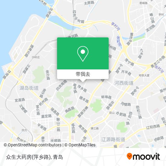 众生大药房(萍乡路)地图