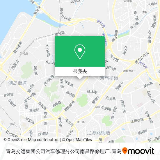 青岛交运集团公司汽车修理分公司南昌路修理厂地图