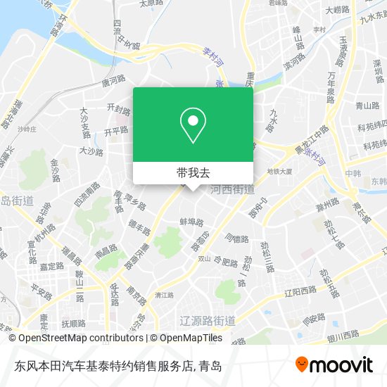东风本田汽车基泰特约销售服务店地图