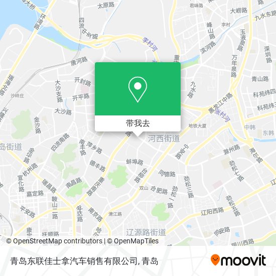 青岛东联佳士拿汽车销售有限公司地图