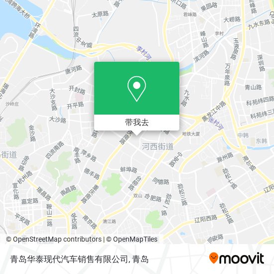青岛华泰现代汽车销售有限公司地图