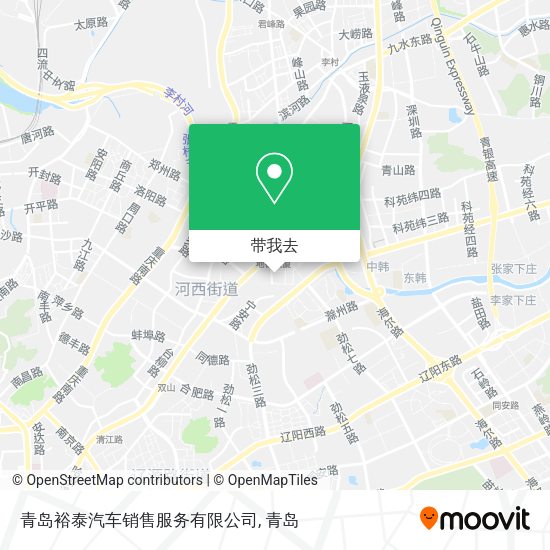 青岛裕泰汽车销售服务有限公司地图
