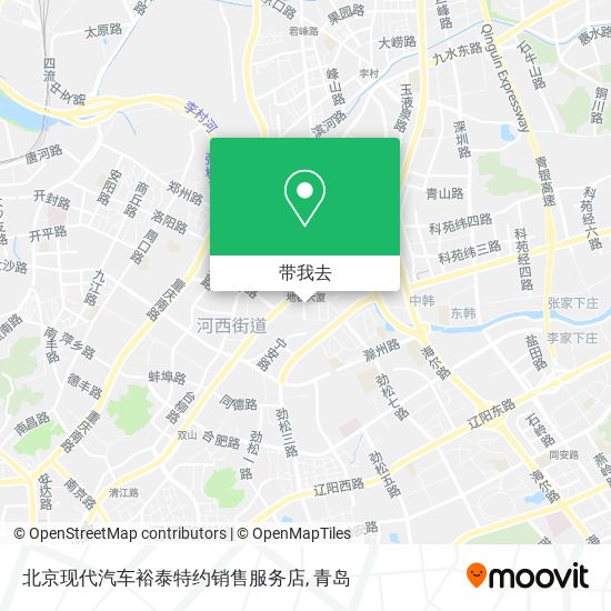 北京现代汽车裕泰特约销售服务店地图