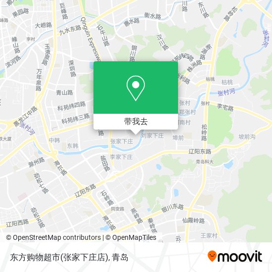 东方购物超市(张家下庄店)地图