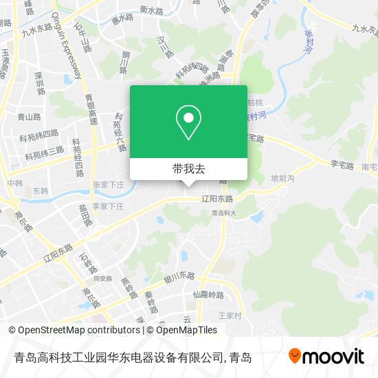 青岛高科技工业园华东电器设备有限公司地图