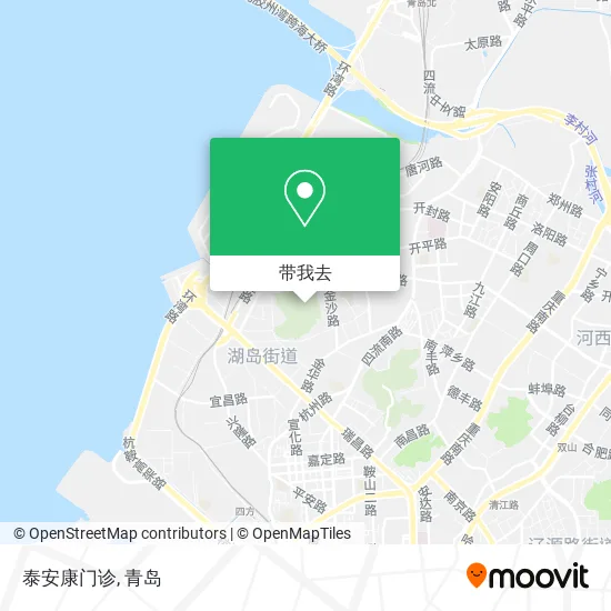 泰安康门诊地图