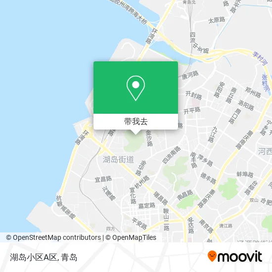 湖岛小区A区地图