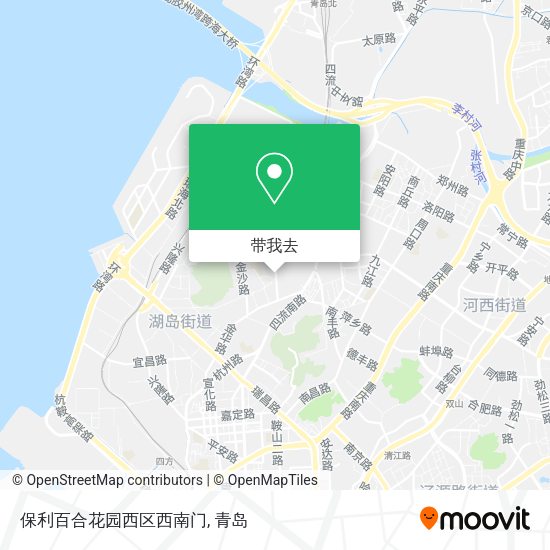 保利百合花园西区西南门地图