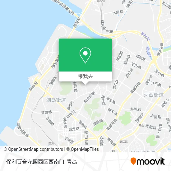 保利百合花园西区西南门地图
