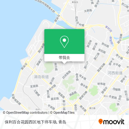 保利百合花园西区地下停车场地图