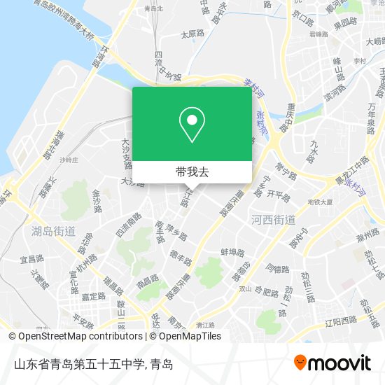 山东省青岛第五十五中学地图