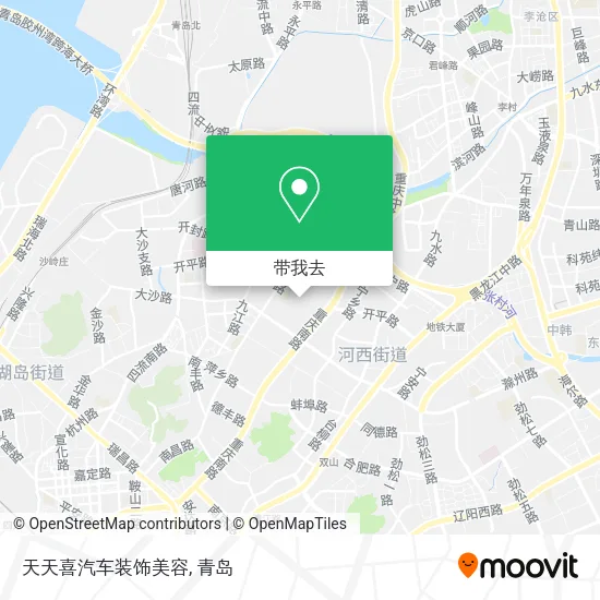 天天喜汽车装饰美容地图