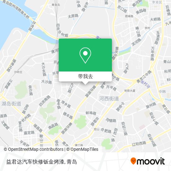 益君达汽车快修钣金烤漆地图