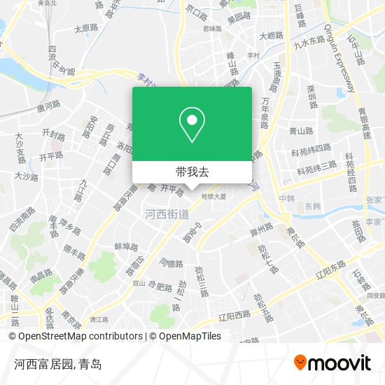 河西富居园地图