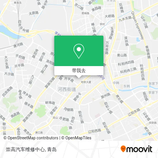 崇高汽车维修中心地图