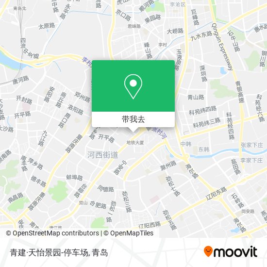 青建·天怡景园-停车场地图
