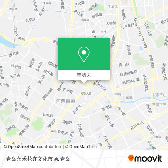 青岛永禾花卉文化市场地图