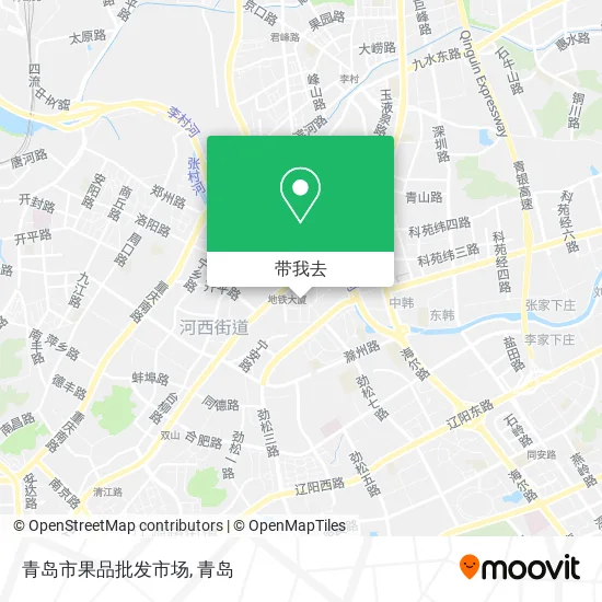 青岛市果品批发市场地图