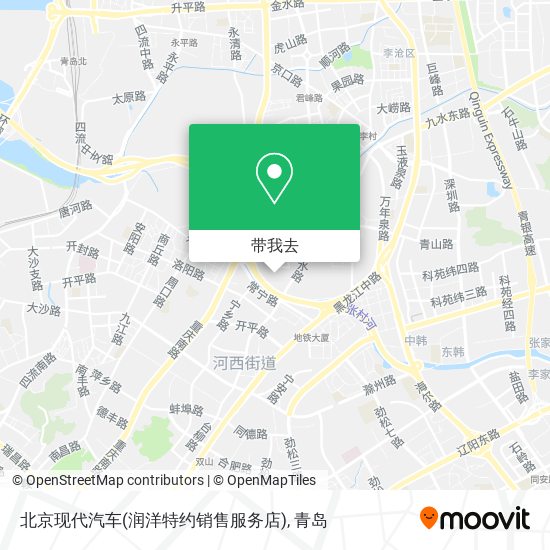 北京现代汽车(润洋特约销售服务店)地图