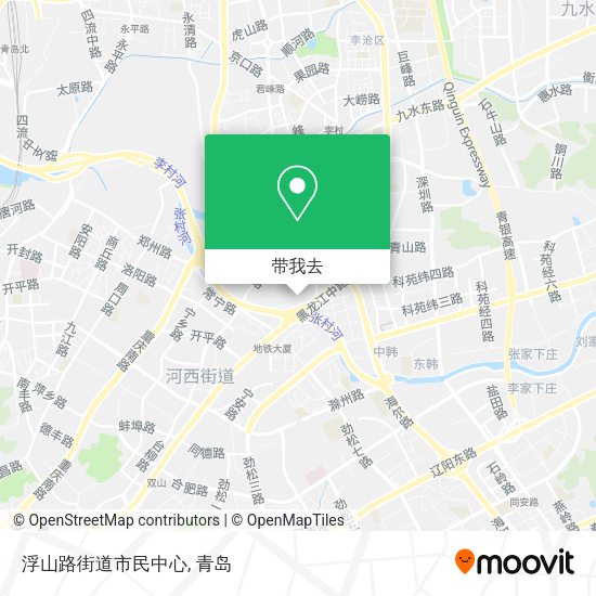 浮山路街道市民中心地图