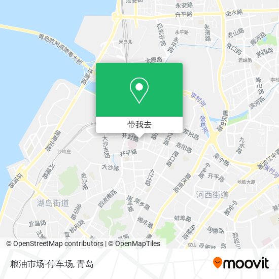 粮油市场-停车场地图