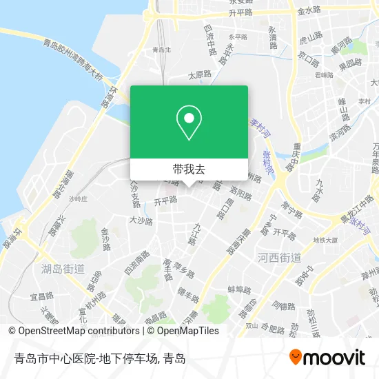 青岛市中心医院-地下停车场地图