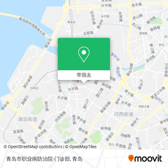 青岛市职业病防治院-门诊部地图