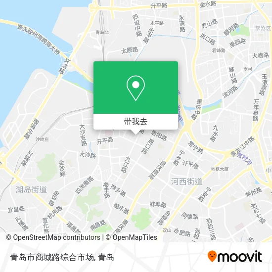 青岛市商城路综合市场地图