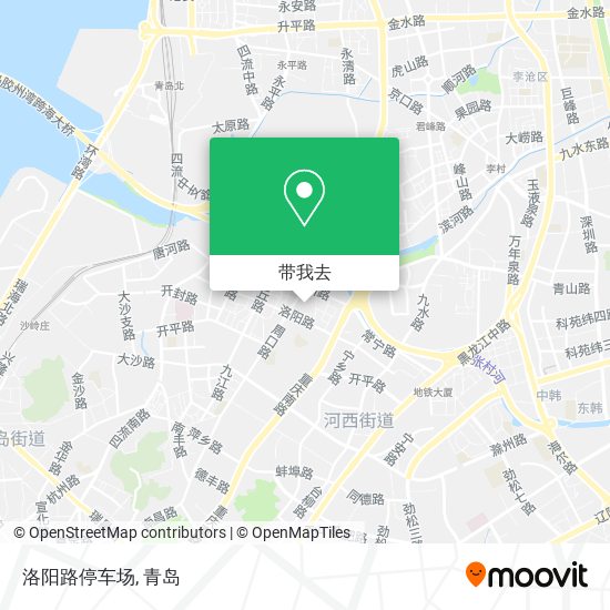 洛阳路停车场地图