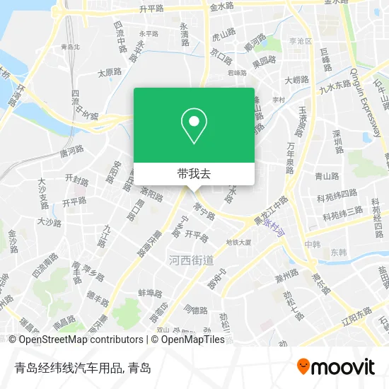 青岛经纬线汽车用品地图