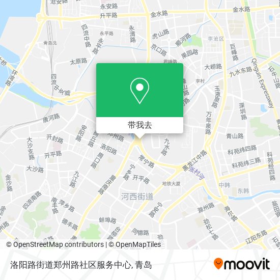 洛阳路街道郑州路社区服务中心地图