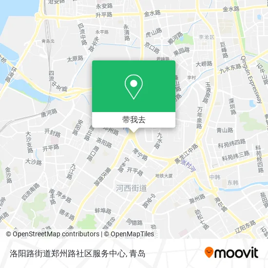 洛阳路街道郑州路社区服务中心地图